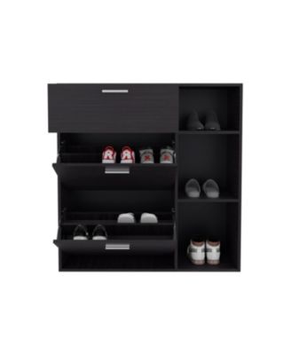 Sierra Shoe Storage Cabinet, 2 Tilt-Out Drawers