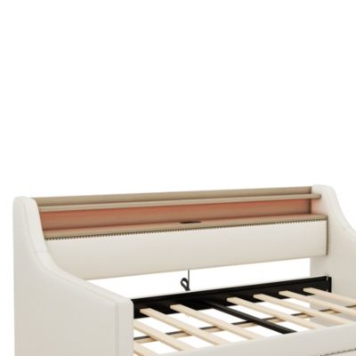 Twin Storage Daybed with USB Charging & LED