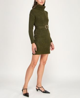 Juniors' Turtle Neck Sweater Dress