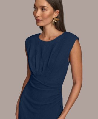 Women's Side-Ruched Midi Dress