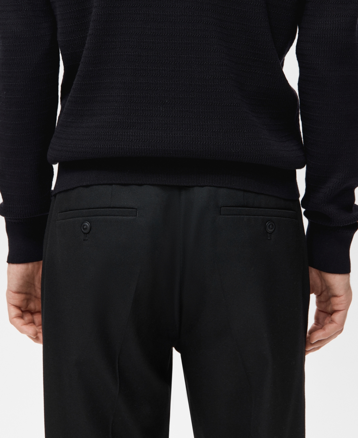 Mango Men's Flowy Straight-Fit Pants