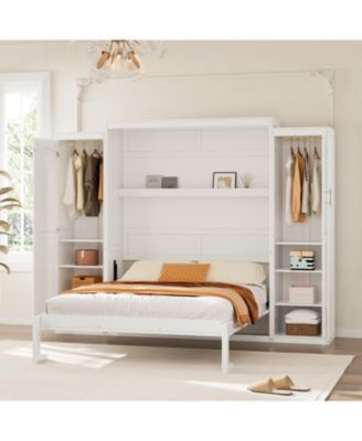 Murphy Bed with Wardrobes & Shelves