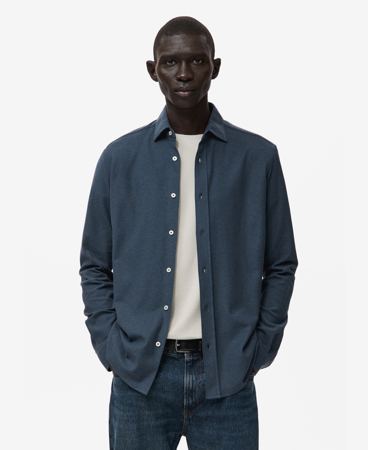 Mango Men's Cotton Slim-Fit Shirt