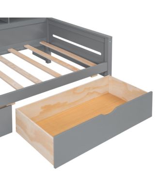 Streamdale Twin Daybed w/ Storage, LED & Shelves