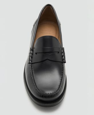 Men's Aged-Leather Loafers