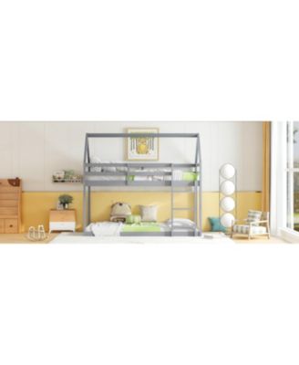 Twin Over Twin House Bunk Bed