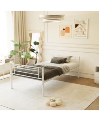 Bedroom dormitory twin size white metal triple bunk bed can be disassembled into three beds