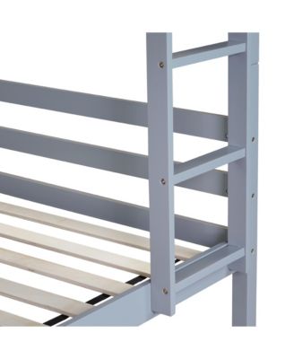 Twin size Upholstered Platform Bed with Storage and Drawers