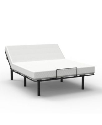 Zero-Clearance Adjustable Bed Base Frame Head and Foot Incline Quiet Motor Queen Size Zero Gravity, Dual USB A+C Ports