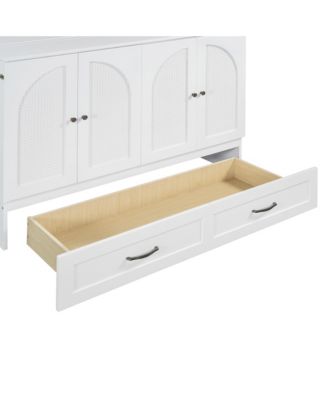 Full Size Murphy Bed with Large Drawers