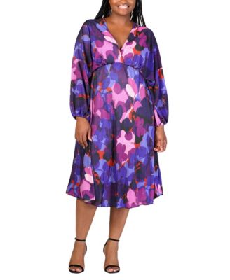 Plus Size Empire Waist Midi Dress