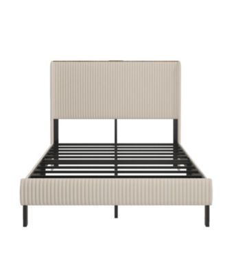 Platform Bed with Charging Station