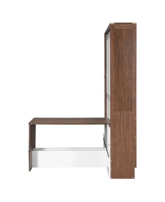 Full Size Murphy Bed with Foldable Desk – Space Saving Wall Bed