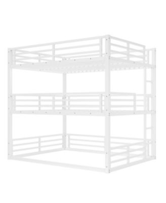 Queen Triple Bunk Bed, Metal