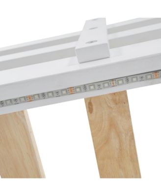 Full XL Loft Bed w/ Storage Stairs & Full Murphy Bed, LED