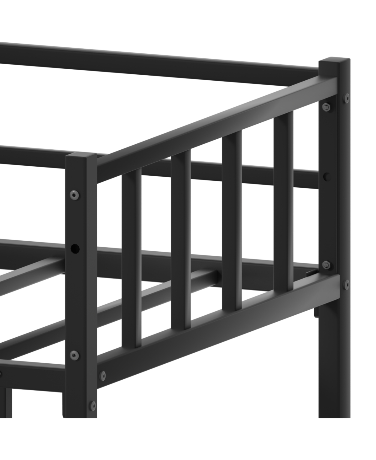 Streamdale Furniture Streamdale Bunk Bed with Ladder and Slide, metal Bed Frame with Safety Guard Rails