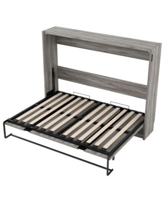  Full Size Murphy Bed, can be Folded into a Cabinet, Gray