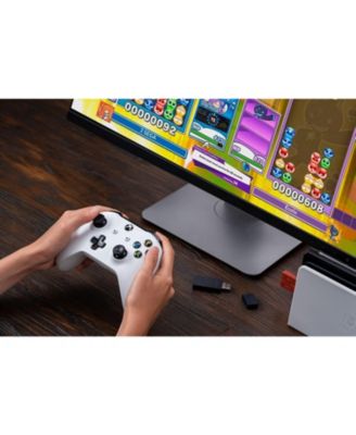 Wireless USB Adapter for Switch, Windows, Mac & Raspberry Pi - Works with Xbox, PS5 Controllers - Brown