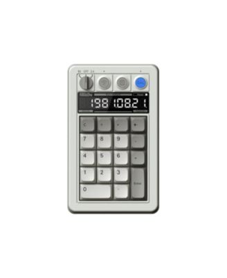 Retro 18 Wireless Mechanical Number Keypad and Calculator for Windows and Android - Fami Edition