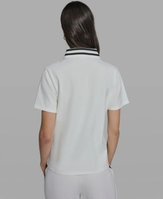 Women's Choupette Knit Collared Polo Top