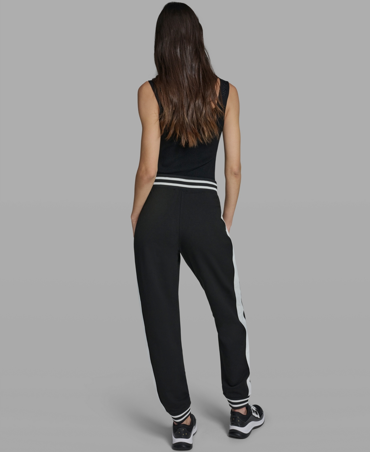 Karl Lagerfeld Paris Women's Color Blocked Pull-On Joggers