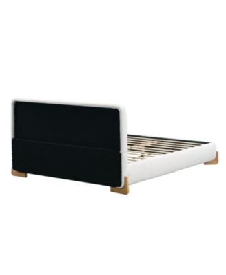 Elegant Boucle Queen Bed