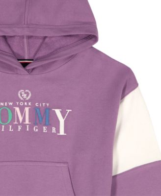 Girls' 7-16 Color Block Popover Hoodie