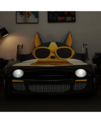 Cool Cartoon Car Bed - Kids' Racing Bed with Stylish Dog Design