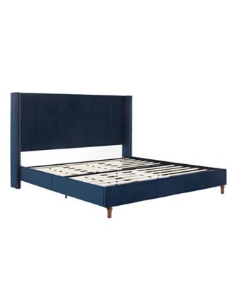 Streamdale Peyton Upholstered King Bed with Button Tufting
