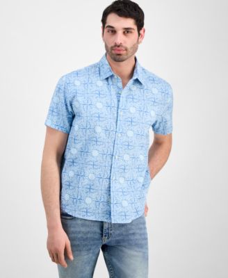 Men's Sunshine Linen Blend Short-Sleeve Shirt