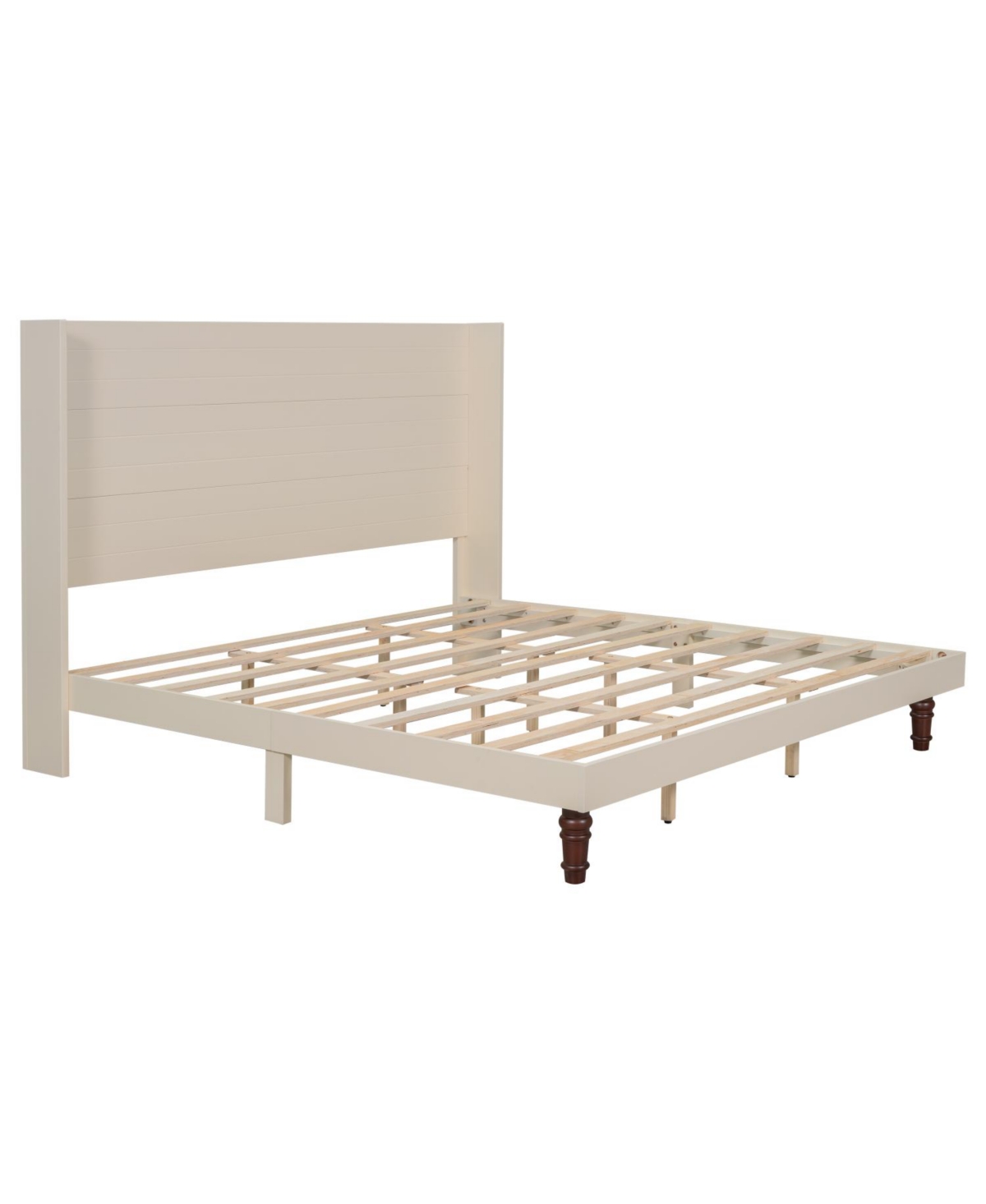 Streamdale Furniture Streamdale Elegant High Headboard Bed 54" Tall, King Size