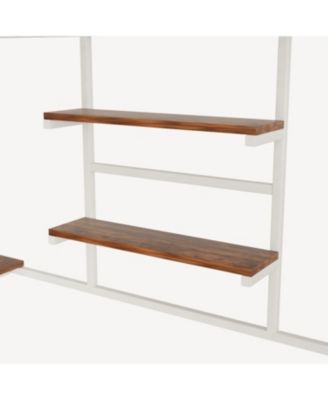  loft metal bed with white for bedroom and dormitory, with built-in charging station and LED lighting