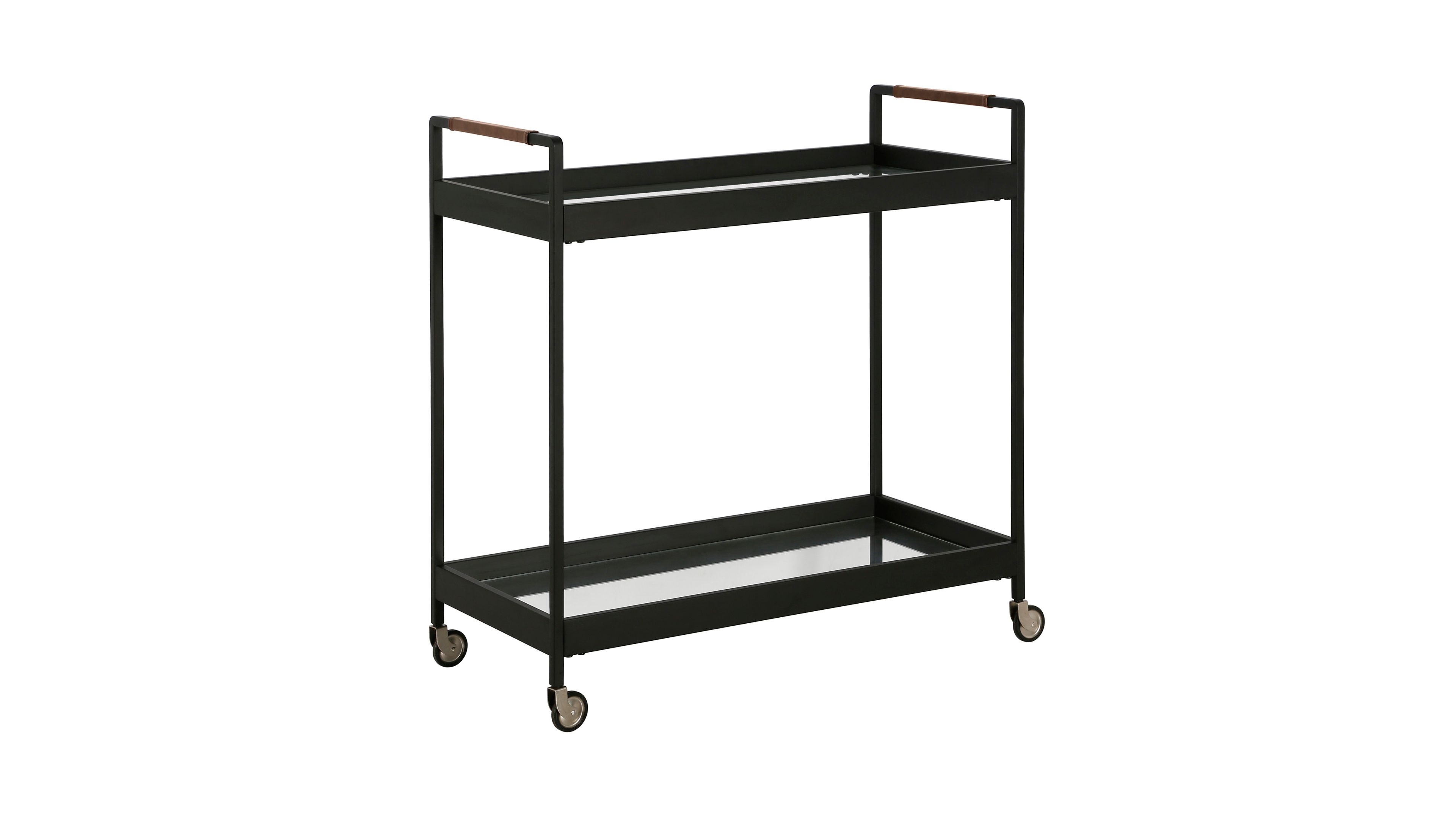 Hudson & Canal Riyo 33" Wide Rectangular Bar Cart