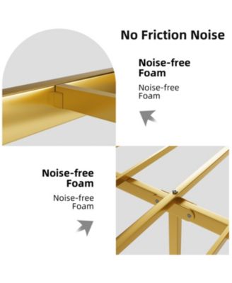 Metal Steel Platform Bed Frame with Iron-art Headboard (Queen Size)