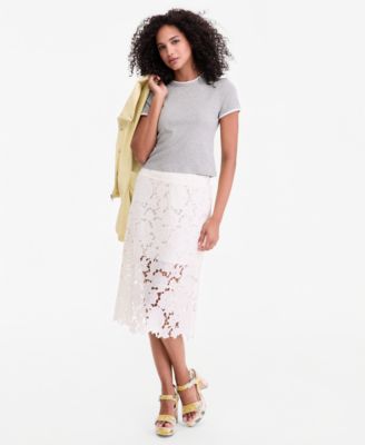 Women's Lace Midi Skirt
