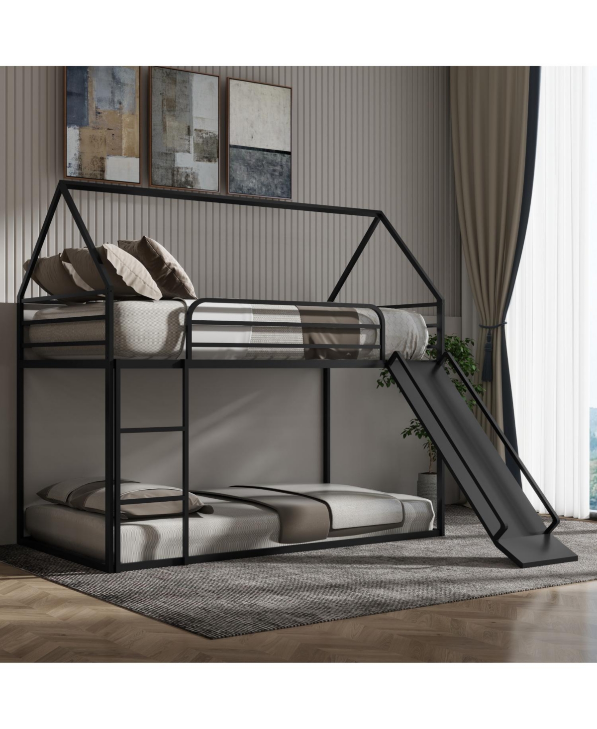 Streamdale Furniture Twin over Twin House Bed