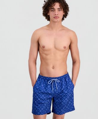 Men's Rustic Geo 7" Swim Trunks