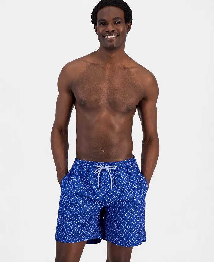 Men's Rustic Geo 7" Swim Trunks - thumbnail 4