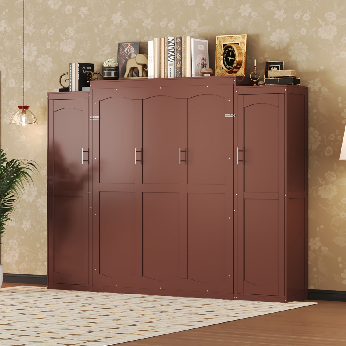 Streamdale Furniture Murphy Bed with Wardrobes & Shelves