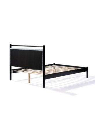 Wood Bed Frame with Headboard Frame