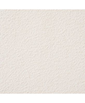 Queen Bed with Boucle Fabric Headboard Wood Frame