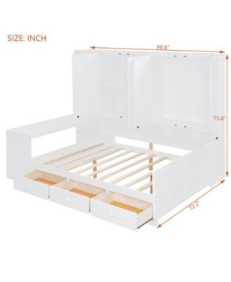 Daybed with Drawers & All-in-One Cabinet