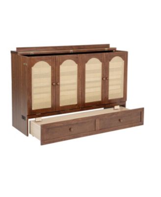 Queen Murphy Bed - Walnut