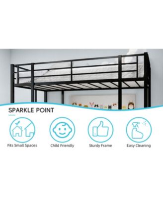 + Multi-Piece Set + Iron + L-Shaped Desk & Stairs + Bed