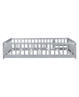 Streamdale Floor Bed with Fence & Door - Grey