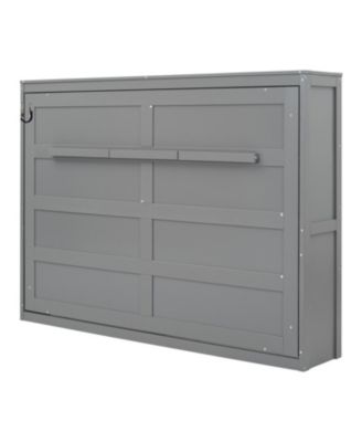  Full Size Murphy Bed Wall Bed, Gray