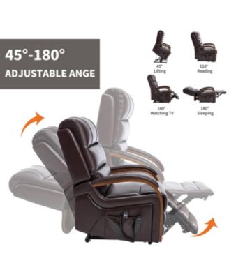  Power Leatheraire Lift Recliner Heat Massage