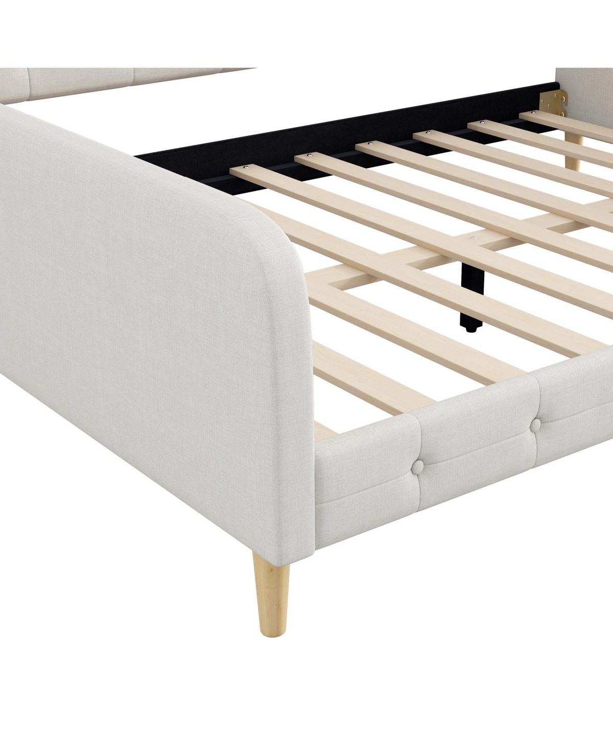 Streamdale Furniture Queen Size Upholstered Daybed with 4 Support Legs