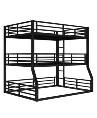 Triple Bunk Bed, Metal, Heavy-Duty