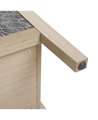 Streamdale Carved 2-Door Storage Cabinet with Adjustable Shelf